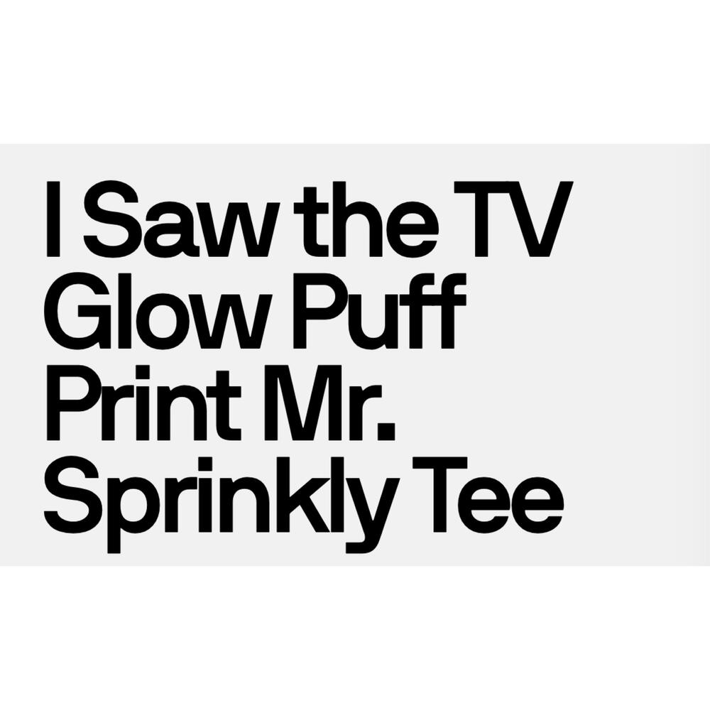 I SAW THE TV GLOW MOVIE | MR SPRINKLY TEE; Size LARGE, BNWT | OFFICIAL A24 MERCH - Picture 2 of 4